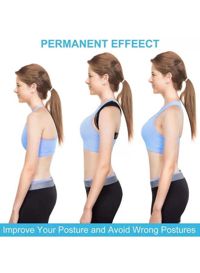 XUN Adjustable Shoulder Support Brace, Posture Corrector, Neck Pain Relief - One Size - For Men And Women - Image 3