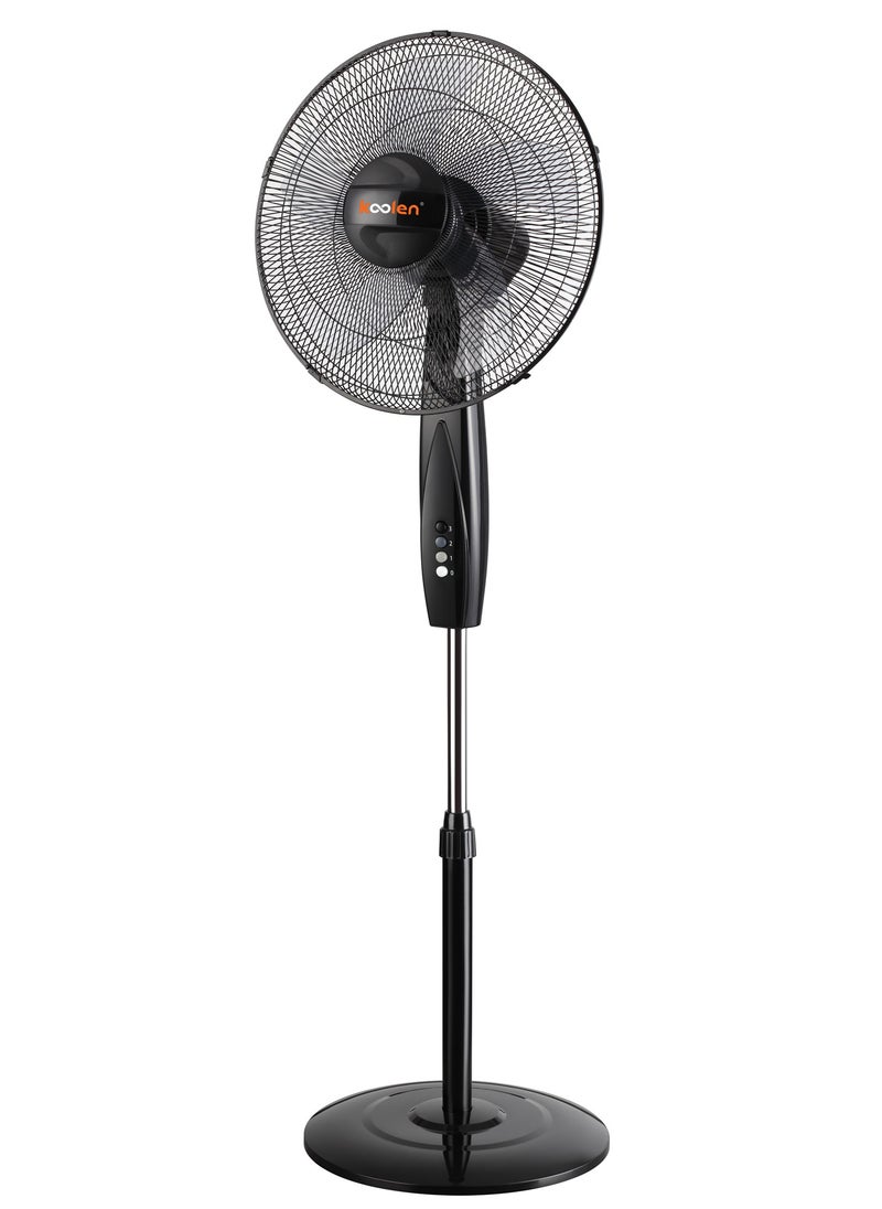 Koeln 16-Inch Stand Fan with 3 Speeds – Quiet Operation – Oscillating Function – Adjustable Height and Angle – Powerful Airflow – Modern Design  - Image 1