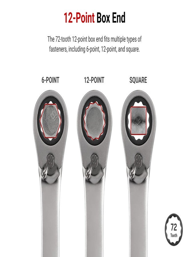 TEKTON 10 mm Reversible 12-Point Ratcheting Combination Wrench | WRC23410 - Image 3