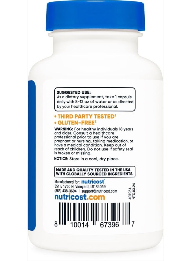 Nutricost Luteolin 100mg 120 Capsules - Vegetarian Friendly, Non-GMO, Gluten Free - Image 4