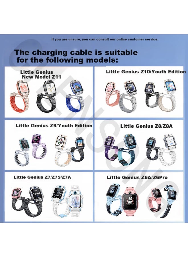 Chensong Compatible Charging Cable For Xiaotiancailiao Watch, Suitable For Z11/z10/z9/z8/z7/z6/z6pro/z6s/z8a/z7s, Magnetic Universal Data Cable Charger, Red