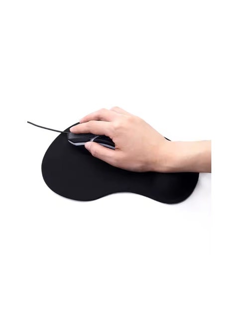 Silicon Mouse Pad with Wrist Support - Ergonomic Design, Non-Slip PU Base, Perfect for Office & Gaming