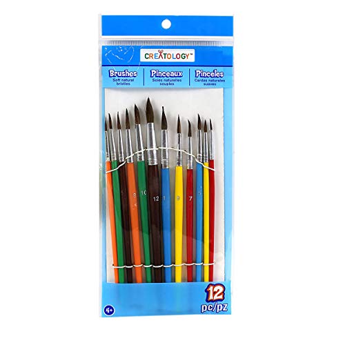 Creatology Natural Bristle Paintbrushes, 12 Count - Image 3