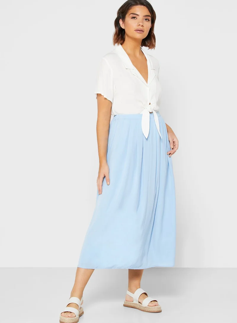 ONLY Solid Midi Skirt