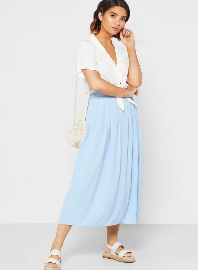 ONLY Solid Midi Skirt