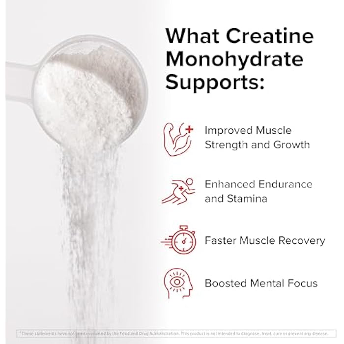 InnoSupps Creatine Monohydrate Powder - Pure Micronized Creatine Powder for Strength, Muscle Growth & Recovery - Doctor-Trusted, No Fillers, Unflavored (50 Servings) - Image 3