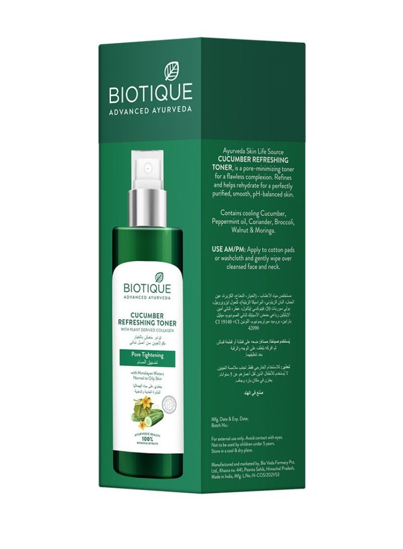 Biotique Cucumber Refreshing Toner 200ml - Image 2