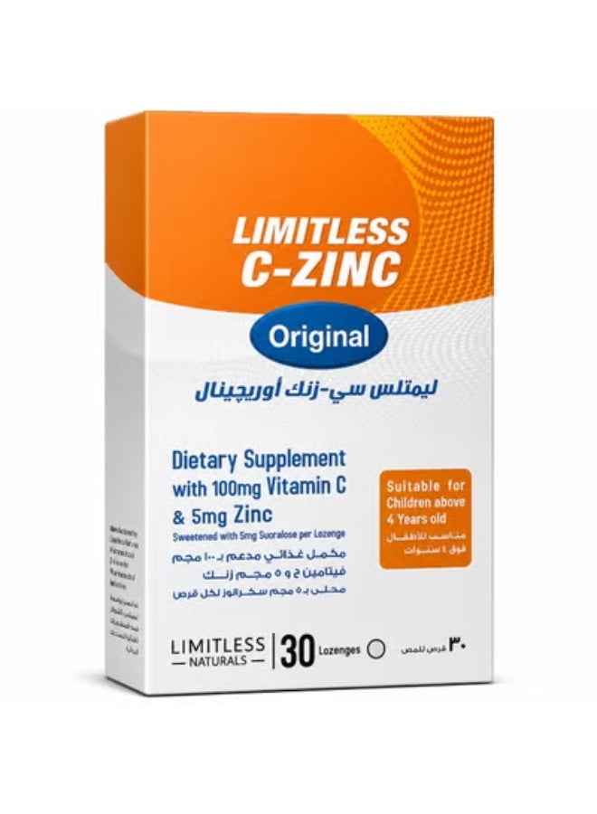 Limitless C-Zinc 30 Lozenges