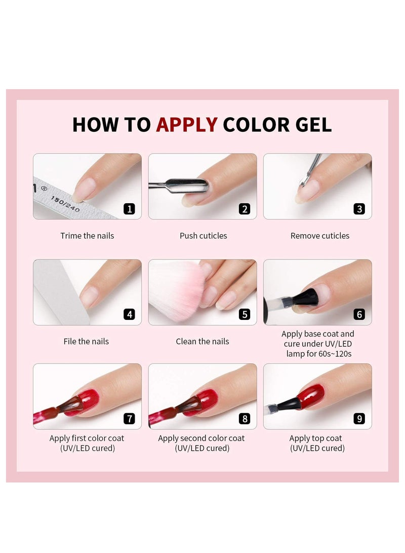 ريمي بيلا طلاء أظافر جل يدوم طويلاً، مقاوم للتشقق، يتطلب التجفيف تحت مصباح ليد بالأشعة فوق البنفسجية، 11 مل (ذهبي) - Image 3