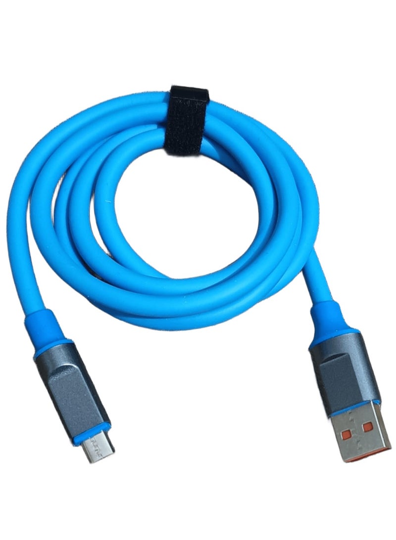 كابل الشحن CA-03 مصمم لتوفير شحن سريع وآمن لجميع أجهزة Micro USB. يتميز بقوة خرج تصل إلى 3 أمبير (3A)، مما يضمن شحنًا ونقل بيانات أسرع. - Image 1