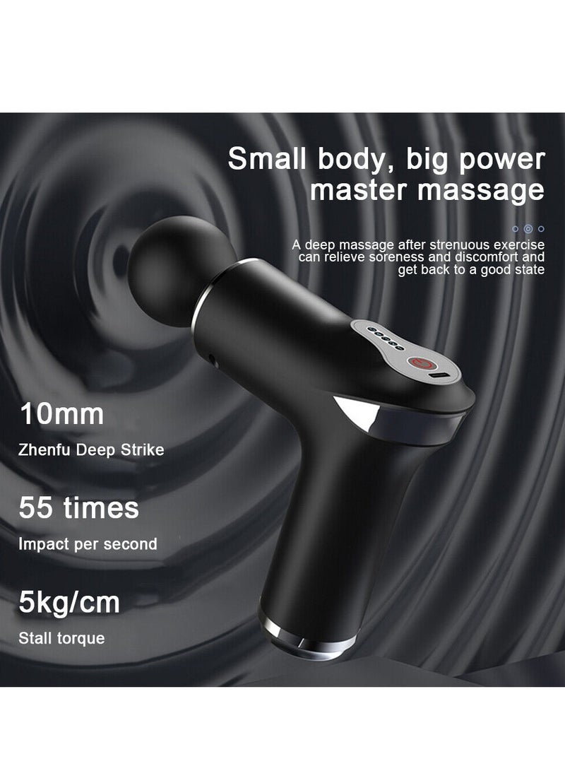 Loquat Multifunctional Electric Massage Gun Intelligent Variable Speed Massager Deep Tissue Muscle Vibration And Relaxation - Image 4