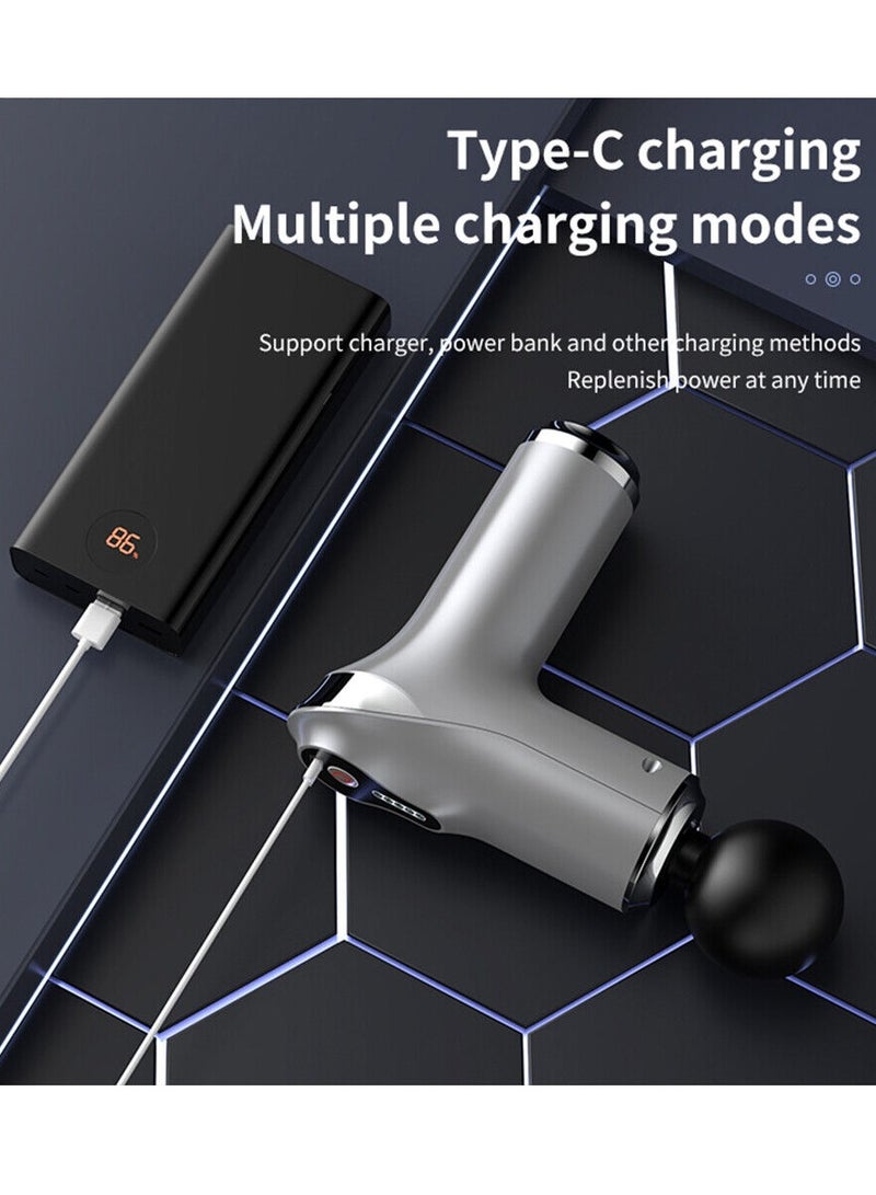 Loquat Multifunctional Electric Massage Gun Intelligent Variable Speed Massager Deep Tissue Muscle Vibration And Relaxation - Image 5