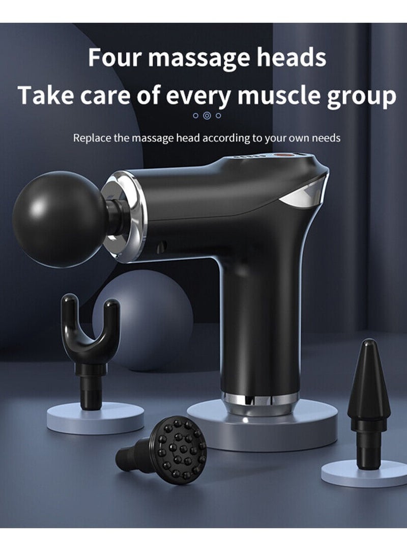 Loquat Multifunctional Electric Massage Gun Intelligent Variable Speed Massager Deep Tissue Muscle Vibration And Relaxation - Image 3