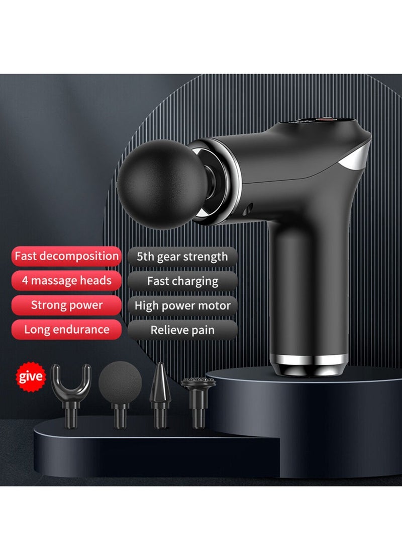 Loquat Multifunctional Electric Massage Gun Intelligent Variable Speed Massager Deep Tissue Muscle Vibration And Relaxation - Image 2