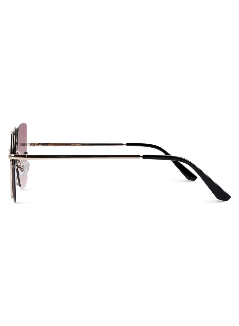 Woggles  Latest & Stylish UV Protected Gradient Purple Square Sunglasses for Women  | Best Price UAE