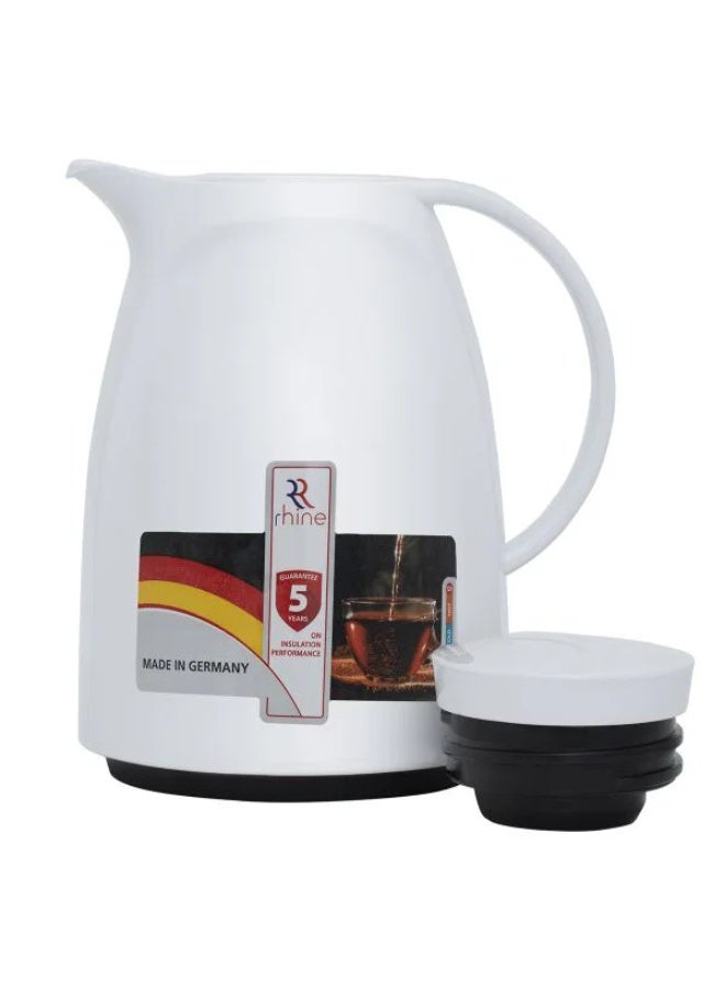RHINE thermos, 600 ml, glass inner container, plastic outer shell - white - Image 2