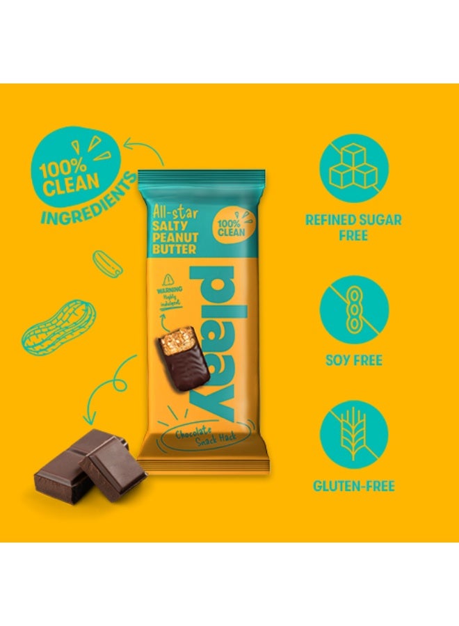 Plaay Salty Peanut Chocolate Bar 12 x 35g - Image 3