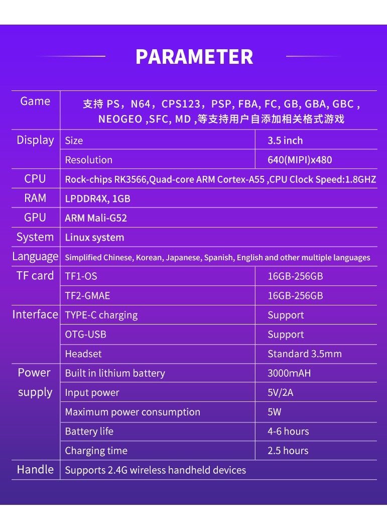 powkiddy X35H Retro Open Source PSP Arcade Hall Joystick Convenient Mini Game Console - Image 2