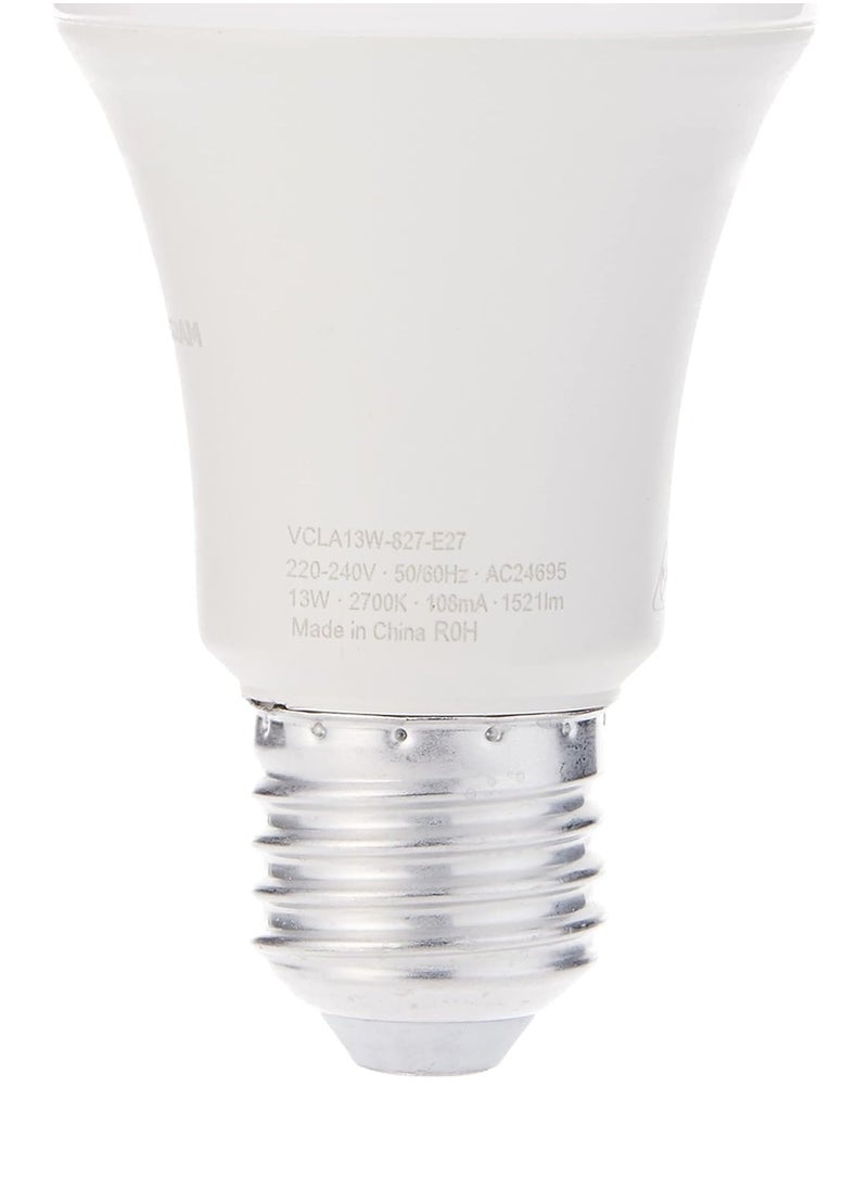 أوسرام مصباح LED كلاسيكي من OSRAM، إضاءة دافئة، 13 واط، برغي غير لامع، OLED-CLA-13W-WW-FS  - Image 2