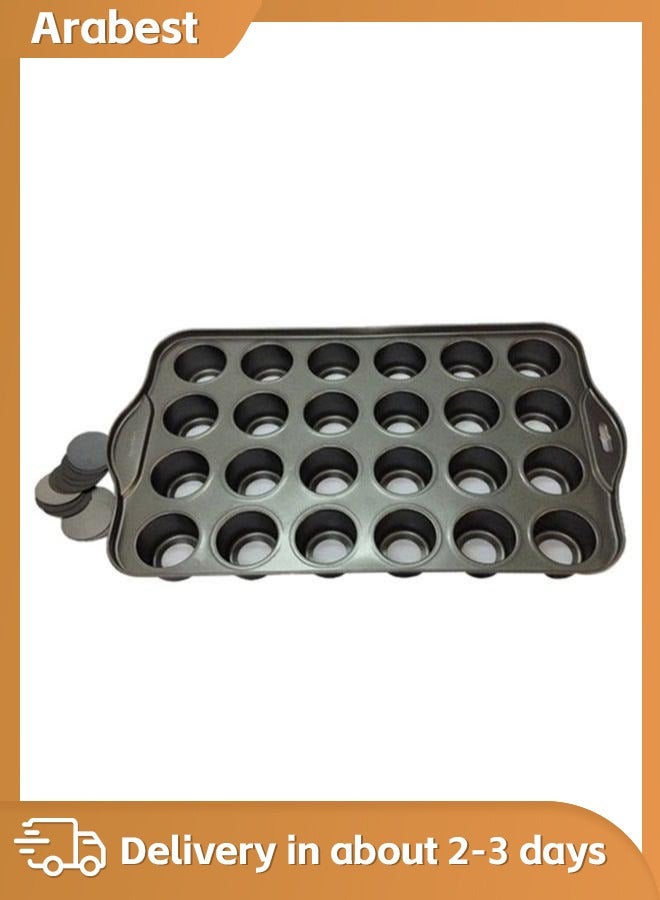 Arabest 24-Cup Mini-Cheesecake Pan Grey Standard - Image 1