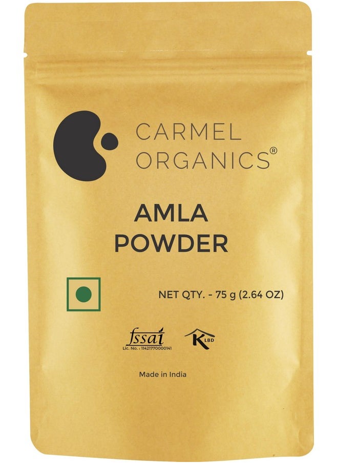 CARMEL ORGANICS Combo Of Amla,Shikakai,Soapnut & Bhringraj Powder(75G Each) | Natural | Promotes Hair Growth,Strengthens Hair & Adds Shine And Luster | No Added Preservatives & Additives  - Image 3