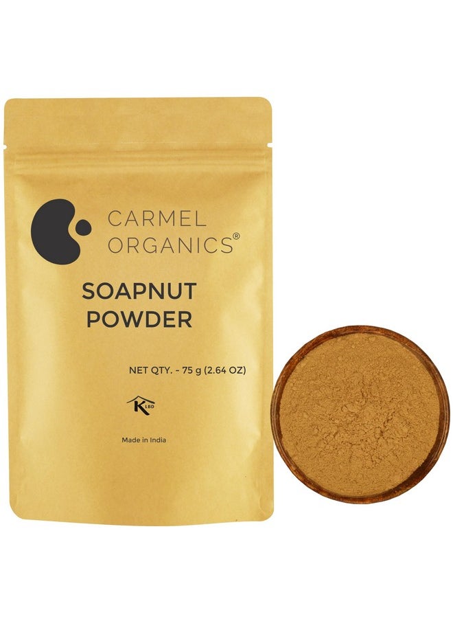 CARMEL ORGANICS Combo Of Amla,Shikakai,Soapnut & Bhringraj Powder(75G Each) | Natural | Promotes Hair Growth,Strengthens Hair & Adds Shine And Luster | No Added Preservatives & Additives  - Image 5