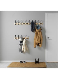 Zaboon Rack with 5 hooks, pine/grey  - Image 3