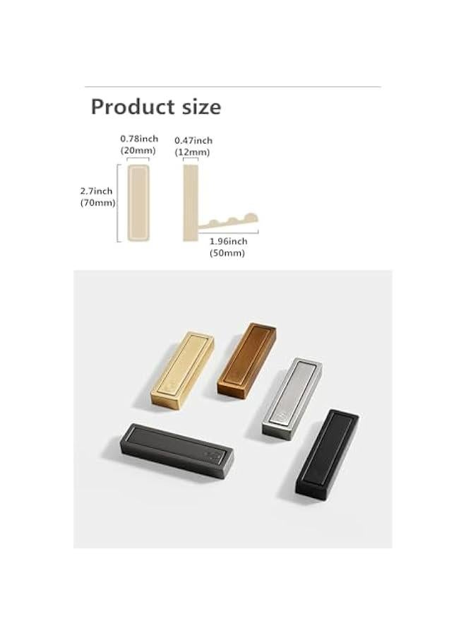 خطافات حائطية مقابلة للطي، مجموعة من 4 خطافات ل المعاطف والمناشف، قوية مزودة بأجهزة تثبيت، متينة وذهبية المظهر (4، ذهبي مصقول) - Image 2