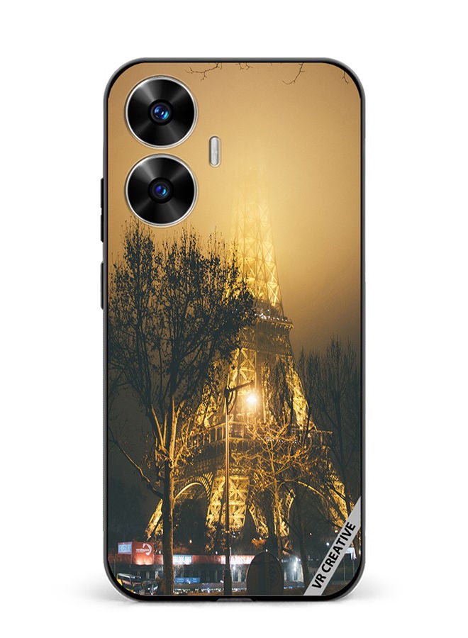 VR CREATIVE Protective Case Cover For Realme C55 Eiffel Paris Design Multicolour - Image 1