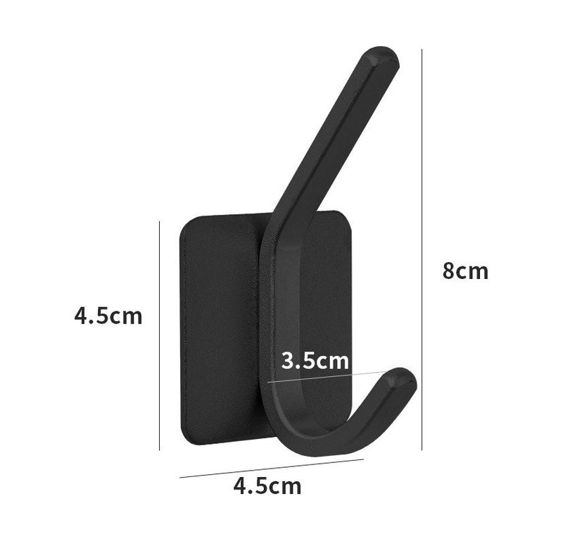 304 Stainless Steel Strong Adhesive Hook Non-Perforated Seamless Single Hook Bathroom Kitchen Door Rear Metal Coat Hook - Image 1
