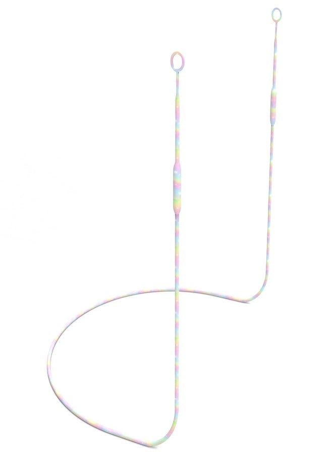 Kasiden Earplug Lanyard with Magnetic Tug-Resistant Safety Cord, Flexible Silicone Lanyard with Most Earplugs with Removable Tips Compatible(Rainbow) - Image 1