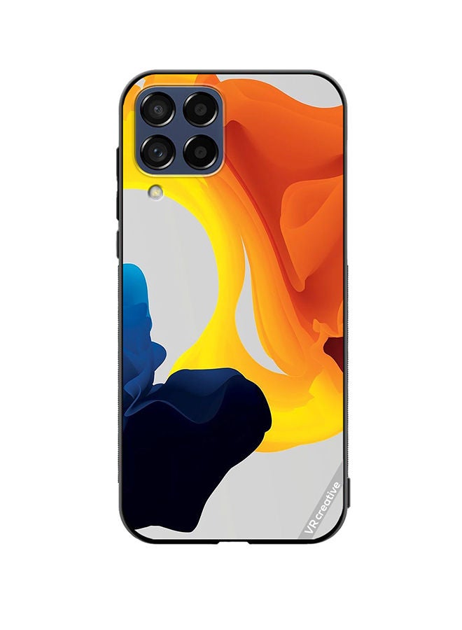 VR CREATIVE Protective Case Cover For Samsung Galaxy M53 Fluid Color Layers Design Multicolour - Image 1