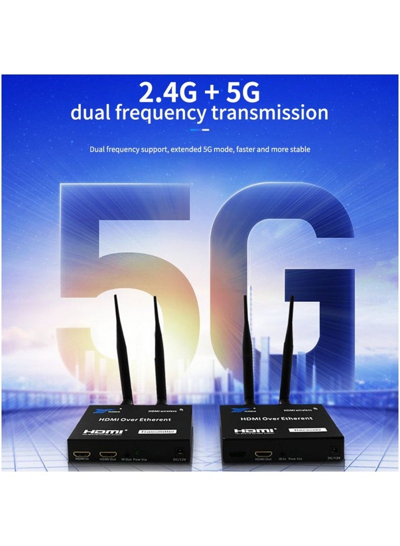 200m Loop Out Home Audio Video HDMI WIFI Wireless Receiver TV Electronic Portable Adapter - Image 4