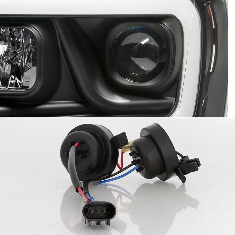 AKKON LED Daytime Running Lamp Bar Projector Headlights for 2006-2008 Dodge RAM 1500 & 2006-2009 Dodge RAM 2500/3500 - Black Combo - Image 4