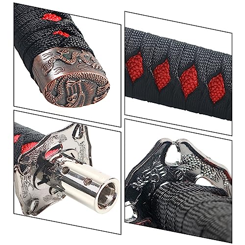zipelo Samurai Sword Shift Knob, 6 Inch (15cm) Short Gear Shift Knob with 4 Adapters, Samurai Shift Gear Lever for Manual Transmission Cars Most Automatic Transmission Cars(Black/White) - Image 5