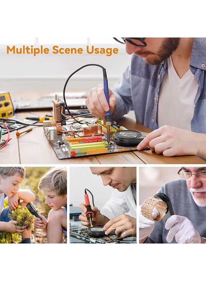 2.0inch 500X Digital Microscope 1080P Video Coin Microscopio with Magnifying Glass Wiht 8Leds for Electronics Repair Windows/Mac - Image 3