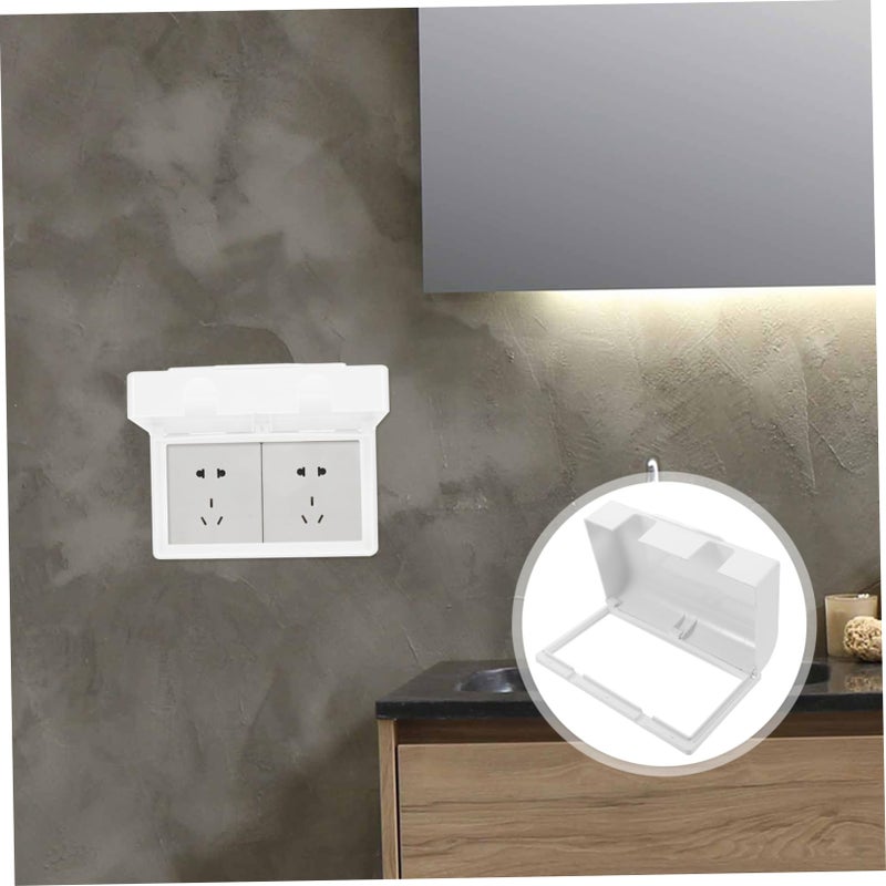 Weatherproof Outdoor Electrical Outlet Cover Double Gang Plastic Splash Protector - Image 4