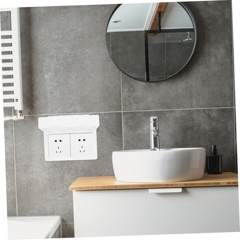 Weatherproof Outdoor Electrical Outlet Cover Double Gang Plastic Splash Protector - Image 5
