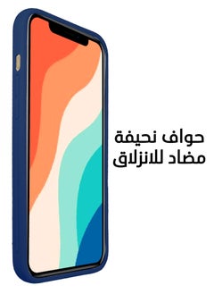 LNKOO Hand Grip With Anti-shock Case Cover For Apple iPhone 12/12 Pro Blue  - Image 4