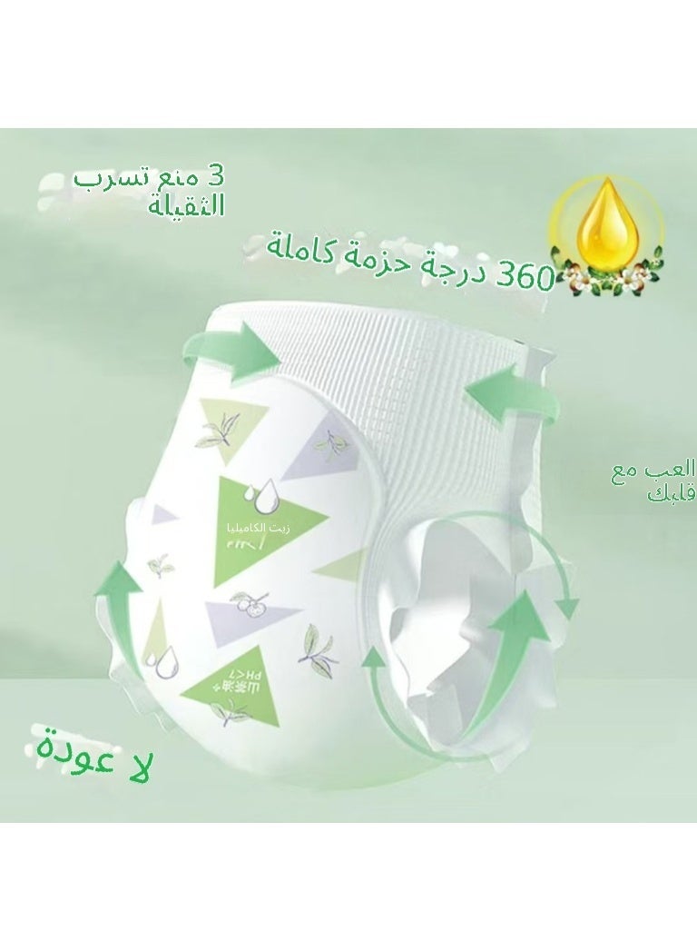 huaxiang Anti-Rash Baby Diapers for Sensitive Skin, Size 2 (3–8kg), 50 Count – Ultra Soft, Breathable & Leakproof - Image 4
