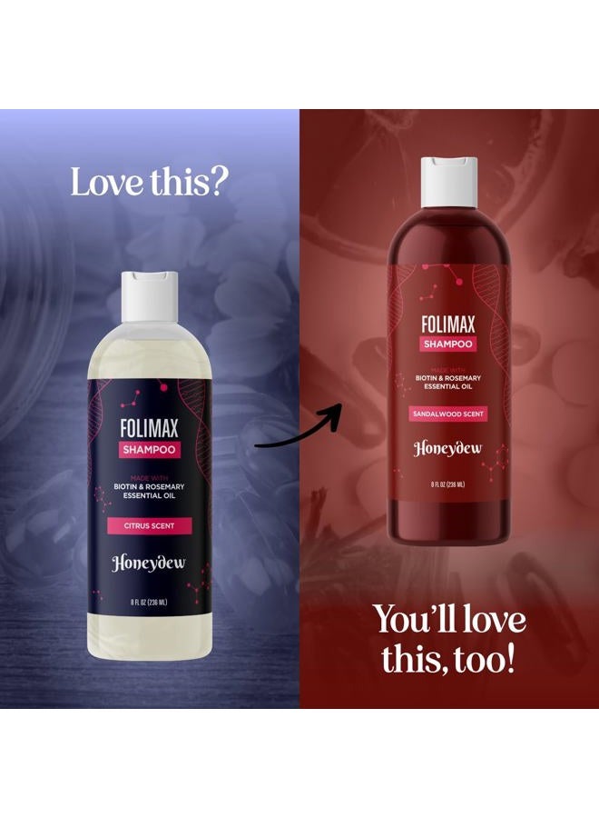 Honeydew - Biotin and Rosemary Shampoo for Thinning Hair - Sulfate Free Biotin Shampoo for Men with Hair Thickening Essential Oils - Deep Cleansing Volumizing Shampoo for Thin Hair with Zinc and Tea Tree Oil - Image 1