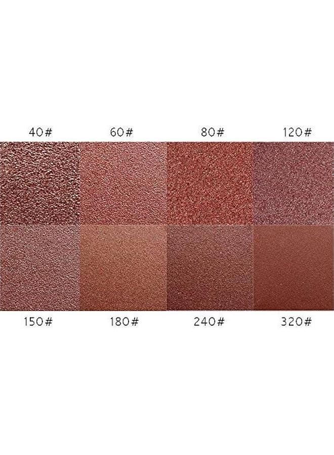 80 قطعة من ورق الصنفرة المداري مقاس 5 بوصات و8 فتحات وأقراص الصنفرة المدارية المتنوعة بحبيبات 40 و60 و80 و100 و150 و180 و240 و320 لصنفرة المدار العشوائية القوية - Image 5