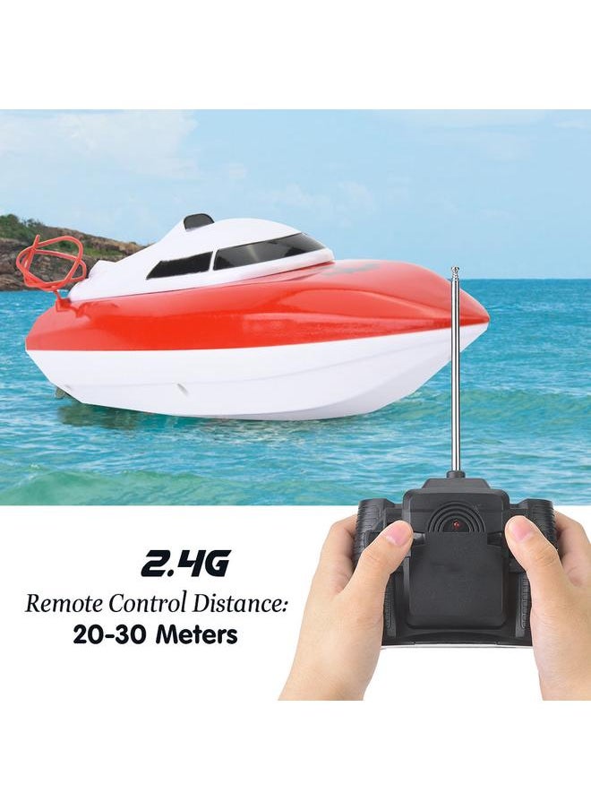 Thoraya - 2.4GHz RC Remote Control Boat Speedboat Toy Model Water Speed Boat  (Red) - Image 1