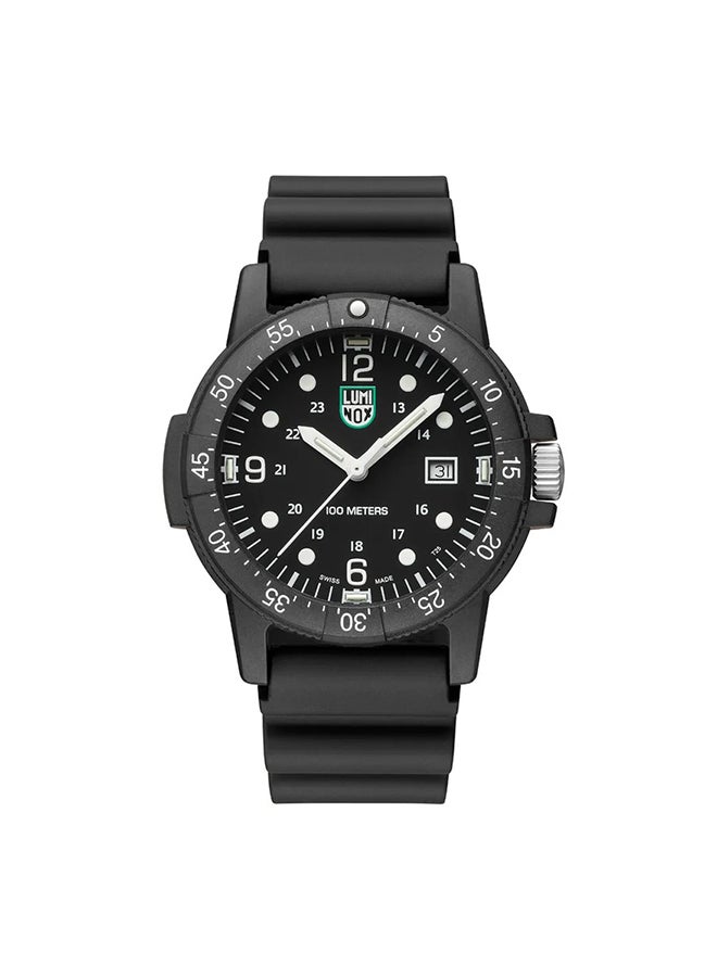 لومينكس ساعة يد رجالية تناظرية مستديرة من البولي يوريثان . -  مم - Image 1