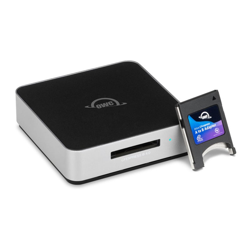 OWC Atlas USB4 CFexpress 40 Type B Card Reader 40Gbs USB4 USBC Port Bus Powered Includes Type AB Adapter for Fast ingest of Type A Cards Up to 5000MBs RealWorld Speed USBC Cable - Image 2