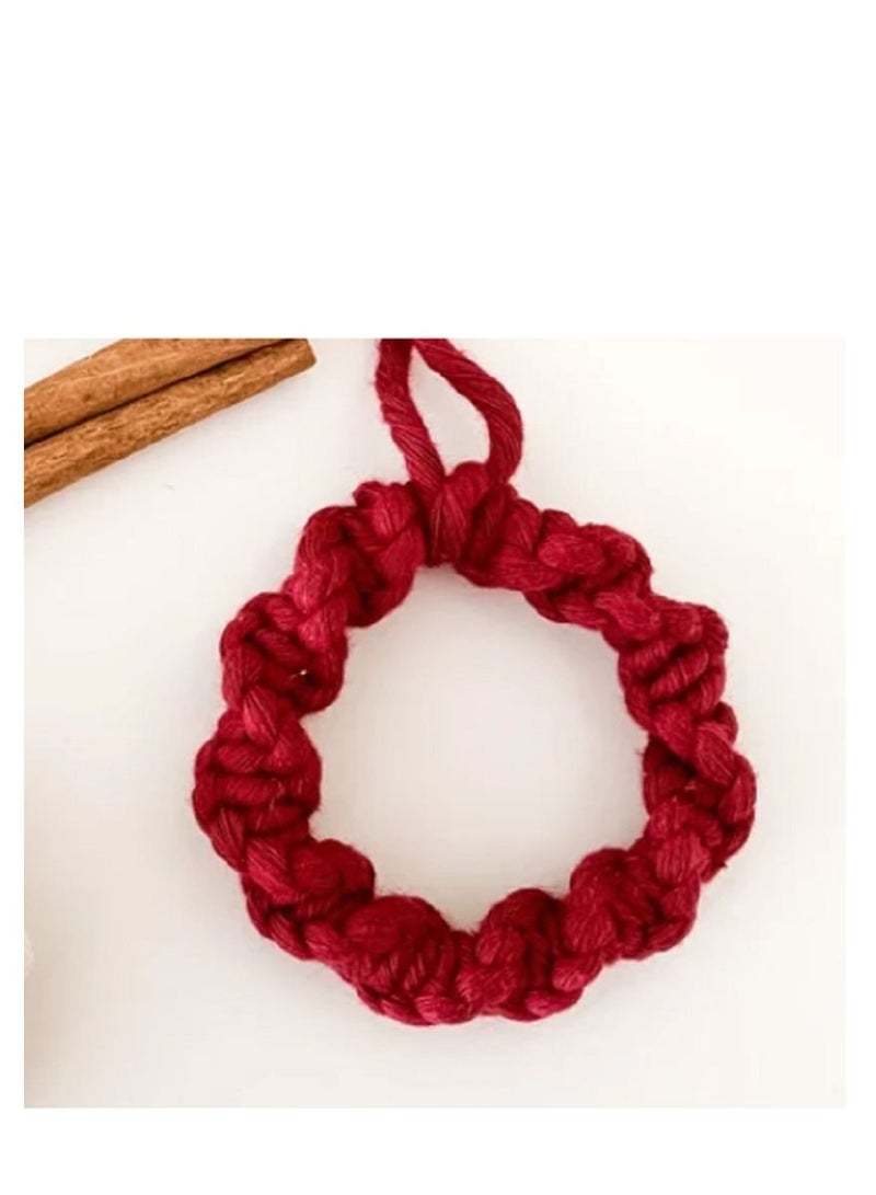 macrame sanu Handmade Macrame Christmas ornaments / Decorations  - Image 2