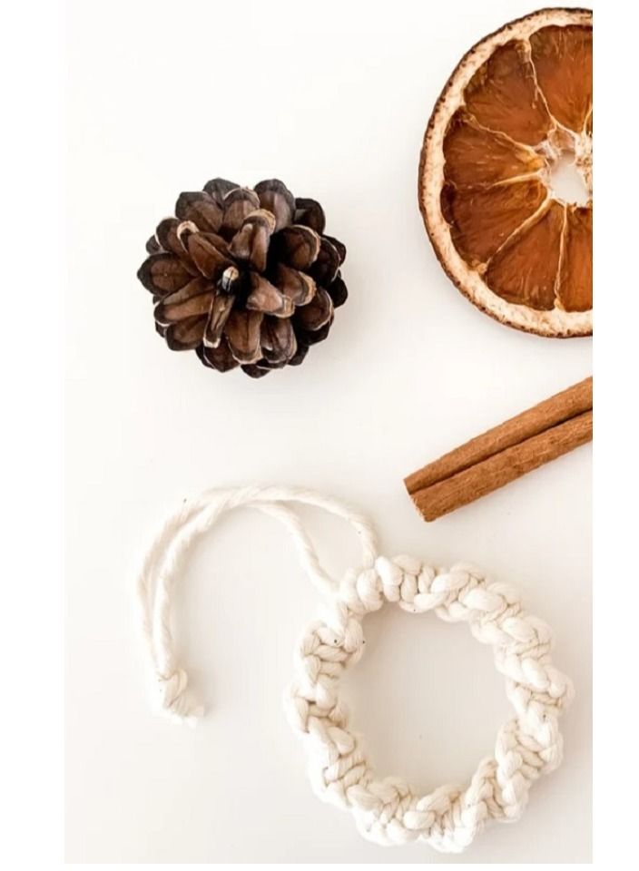 macrame sanu Handmade Macrame Christmas ornaments / Decorations  - Image 1