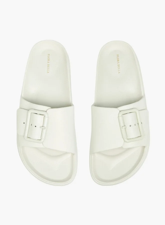 Flora Bella Buckle Detail Slip-On Sandals