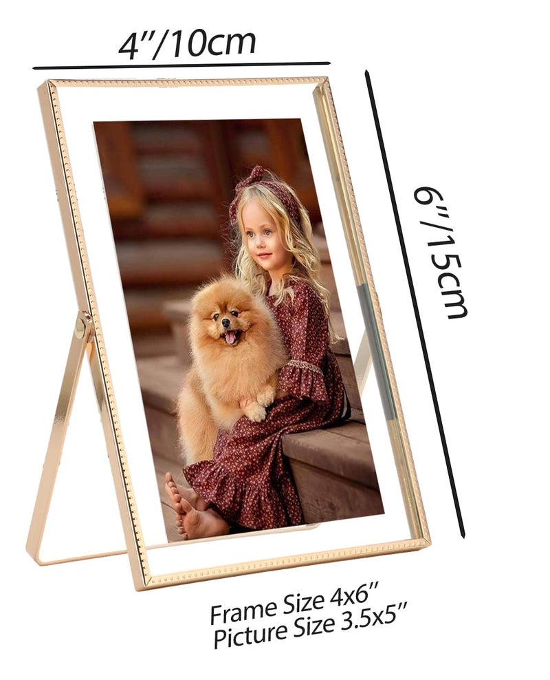 GorYeeFine Gold 4x 6 '' Floating Frame Set من 2 لأحجام الصور (2x3 '' 3.5x 5 '' حتى 4x6 ') - Image 4