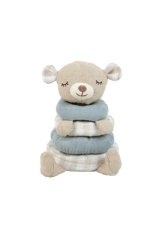 MON AMI Petit Bear Soft Plush Stacking Toy - 7”, Early Development STEM Montessori Toys, Sensory Development Toys, Encourage Hand-Eye Coordination - Image 1